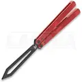 Flytanium Zenith Trainer 2.0 - Lava Red / Black balisong trainer