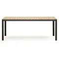 Kave Home Kave HomeSpisebord Bona, 100 x 200 cmSvartSpisebordFra Homeroom