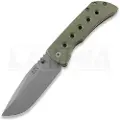 McNees Custom Knives MAC2 3.5 - ATOMIC - GRN/BRZ - SPEEDHOLES foldekniv