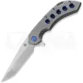 Olamic cutlery Wayfarer 247 Companto foldekniv, Light Blast Titanium, Satin