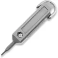 Logical Carry Ti-Capsule Titanium Screwdriver with Bits multiverktøy, Stonewashed
