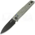 Reate PL-6 foldekniv, Black Micarta, Black PVD