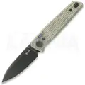 Reate PL-6 foldekniv, Green/Black Micarta, Black PVD