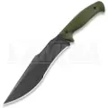 Work Tuff Gear Lanzeta kniv, no choil, dark wash, od green, black sheath