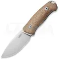 MKM Knives Small LOV - M390 - Natural Canvas Micarta kniv