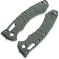 Lex Custom International Microtech Amphibiam Ti Scales - Cerakote Charcoal Green handle scales
