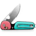 The James Brand The Redstone - Coral / Turquoise / PP / Serrated foldekniv