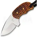 Rough Ryder Mini Fixed Blade nakkekniv, jigged bone