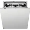 Whirlpool WIC 3C26 F - Oppvaskmaskin - innebygd - Nisje - bredde: 60 cm - dybde: 56 cm - høyde: 82 cm - sølv