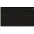 Bosch Serie | 8 PXV901DV1E - Induksjonskomfyrtopp - 5 plater - Nisje - bredde: 88 cm - dybde: 50 cm - flukt - svart