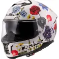 LS2 Ff808 Stream Ii Flowers Fullface-hjelm