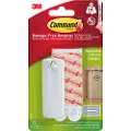 3M Command krog "Savtand" stor hvid (1)+ strips