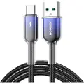 JOYROOM Crystal-Clear USB-kabel 3A USB til USB-C 1,2 m - Svart