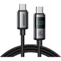 JOYROOM 100W USB-C-kabel med digital skjerm 1,2 m - Svart