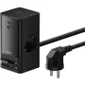 Baseus Tower 5 In 1 Usb-c Vegglader