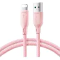 JOYROOM Multi-Color USB-kabel - USB til Lightning 3A 1m - Rosa