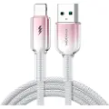 JOYROOM Crystal-Clear USB-kabel 3A USB til Lightning 1,2 m - hvit