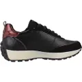 Carmela for woman. 16269903-NEGRO Leather trainers 162699 black (39), Flat, Laces, Casual