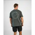 MM Sports Oversized T-shirt Emblem, Faded Green - 3XL