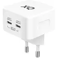 24hShop Freenet GaN-vegglader med 2xUSB-C 35W - hvit