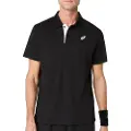 Asics for man. 2041A340 Polo Court black (L), Casual, Sport, Cotton, Tennis / Paddle tennis, Multisport, Short sleeve, Sustainable