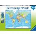 Ravensburger Verdenskart Puslespill 200 brikker