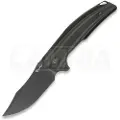 Reate Jack Jr. foldekniv, Black Aluminum, Black DLC