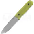 Work Tuff Gear Forester Gen 3 K329 kniv, hand rubbed satin, natural G10, od green sheath