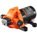 Vevor 12V membranpumpe, 1,8 GPM (6,81 L/min), 3-kammer 12 volt DC vannpumpe med automatisk trykkbryter 2,7–6,9 bar (40–100 PSI) justerbar, 4 bar (60 PSI), 12,7 mm (1/2") MNPT-port, for bobil, yacht, f