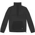 Jones Snowboards Lodge Half Zip Rec Fleecejakke svart