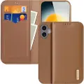 DUX iPhone 17 Hivo Lommebok-deksel I Lær - Brun