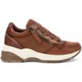 Carmela for woman. 16019503-CAMEL Leather sneakers 160195 brown (38), 3 to 5 cm, Zip, Casual