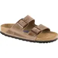 Birkenstock for woman. 552813 Brown Arizona Leather Sandals (38), Flat, None, Casual