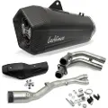 Leovince Lv-12 Black Edition Yamaha T-max 560/tech Max 20-22 Ref:15305bk Stainless Steel&carbon Homologert Komplett Linjesystem