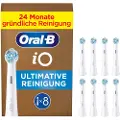Oral-B iO Series Ultimate Clean Tannbørstehoder - Hvit - 8-pakning