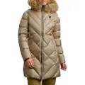 Blauer for woman. 25WBLDK03098 Althea beige, gold-coloured jacket (XL), Casual, Polyamide