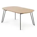Kave Home Kave HomeUttrekkbart bord Novac 140 (220) x 90 cmFlerfargetSpisebordFra Homeroom