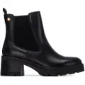 Carmela for woman. 16257302-NEGRO Leather Ankle Boots 162573 black (39), 3 to 5 cm, Zip, Casual