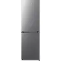 Gorenje Essential NRK418ECS4 - Kjøleskap/fryser - bunnfryser - bredde: 55 cm - dybde: 55.7 cm - høyde: 182.4 cm - 256 liter - Klasse E - grå