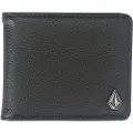 Volcom Single Stone Leather Lommebok svart