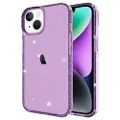 Mtp Products Stylish Glitter Series iPhone 14 TPU-deksel - Lilla