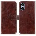 Mtp Products Sony Xperia 5 VI Lommebok-deksel med Magnetisk Lukning - brun