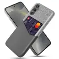 Mtp Products Samsung Galaxy S25 KSQ Deksel med Kort Lomme - Grå