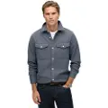 Superdry for man. M4011019A Merchant Heavy Flannel Shirt blue (XXL), Casual, Cotton, Long sleeve