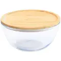 Pebbly PebblyBolle med bambuslokk 1600 mlTransparentOppbevaringsbokserFra Homeroom