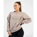 MM Sports Sweater Wmn Varsity, Taupe - XL