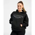 MM Sports Hoodie Wmn Varsity, Black - XL