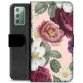 Mtp Products Samsung Galaxy Note20 Premium Lommebok-deksel - Romantiske Blomster