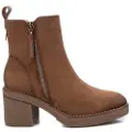 Refresh for woman. 17098903-CAMEL Antelina Camel Ankle Boots -Height 7cm heel (41), Brown, 5 to 8 cm, Zip, Casual