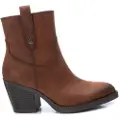 Refresh for woman. 17148801-CAMEL Ankle boots 171488 brown -Heel height: 8cm (37), 5 to 8 cm, Zip, Casual
